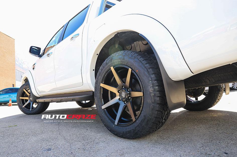 FORD RANGER AVALANCHE MACHINED FACE MATTE BLACK DARK TINT